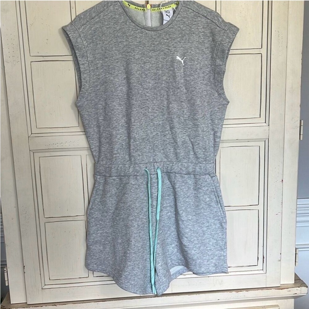 Selena Gomez Puma Gray Sleeveless Romper Size Medium